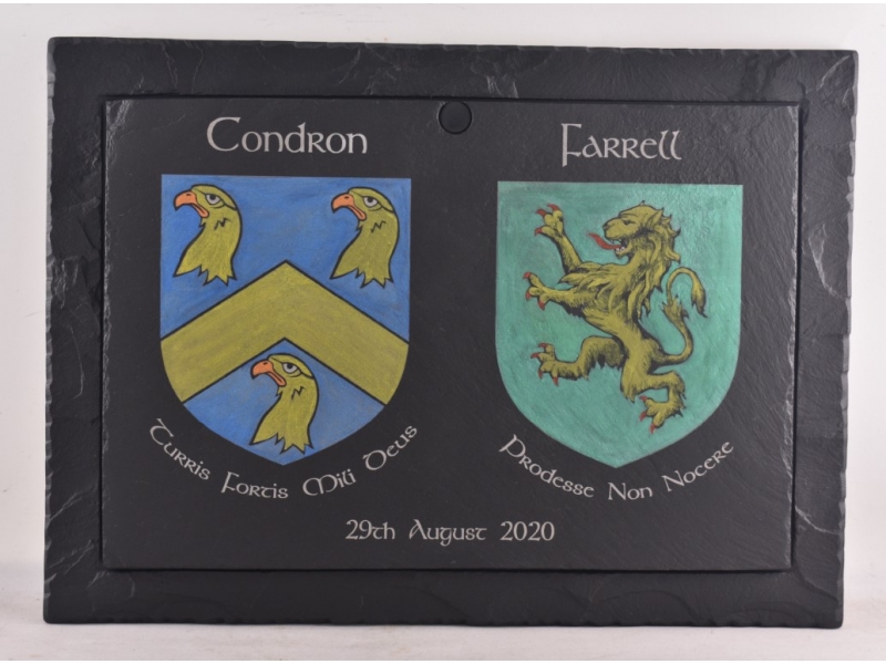 Family Crests on Slate