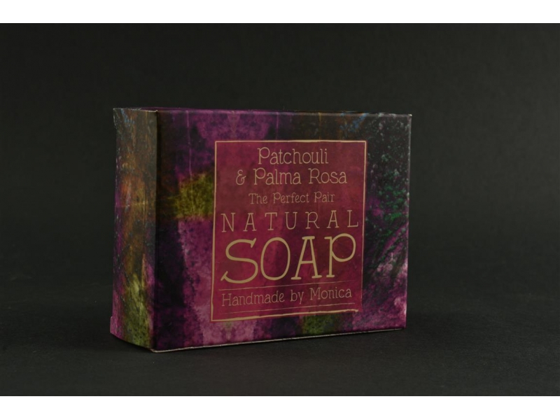 Palm Free Natural Soap Patchouli and Palma Rosa.