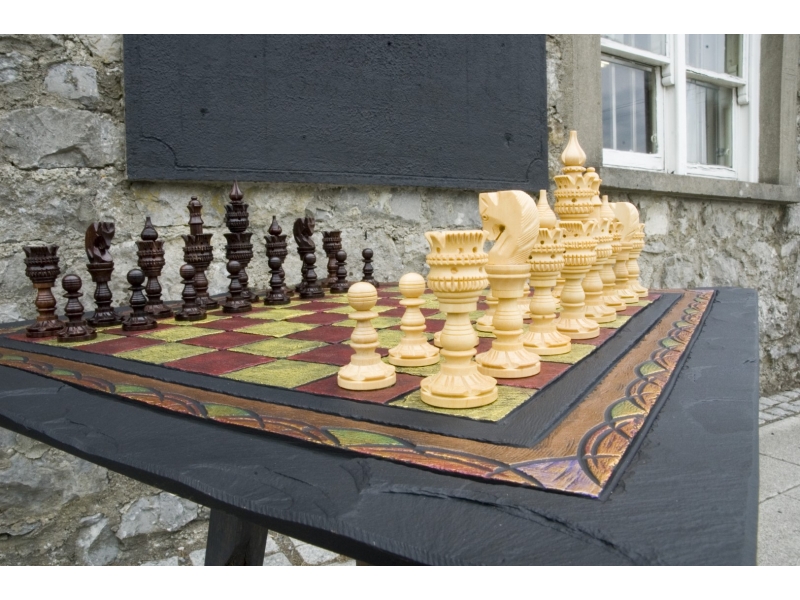 Slate chess board