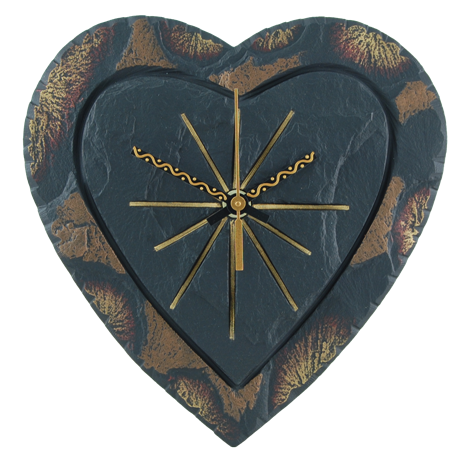 heart-shaped clock