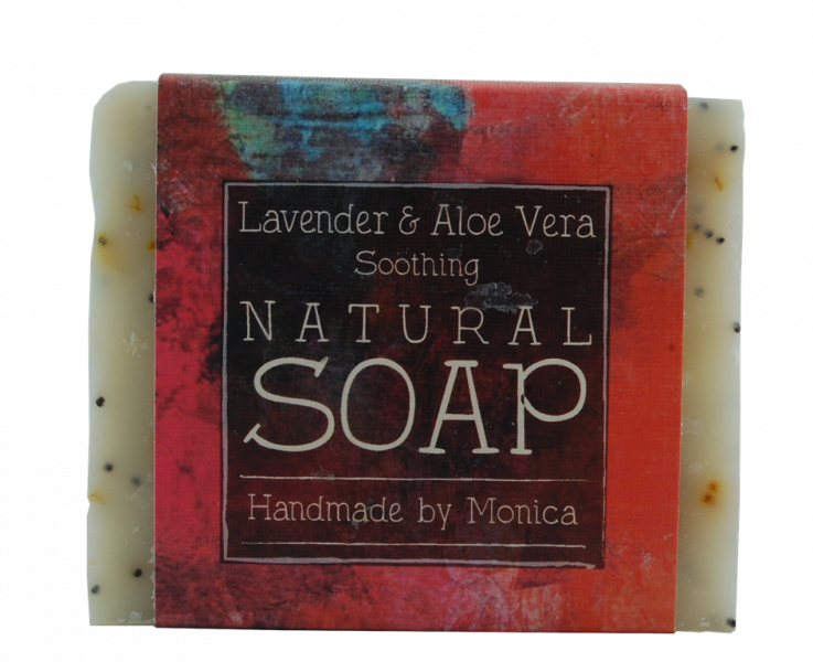 lavender and aloe gel natural handmade soap