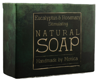 Natural handmade soap eucalyptus and rosemary
