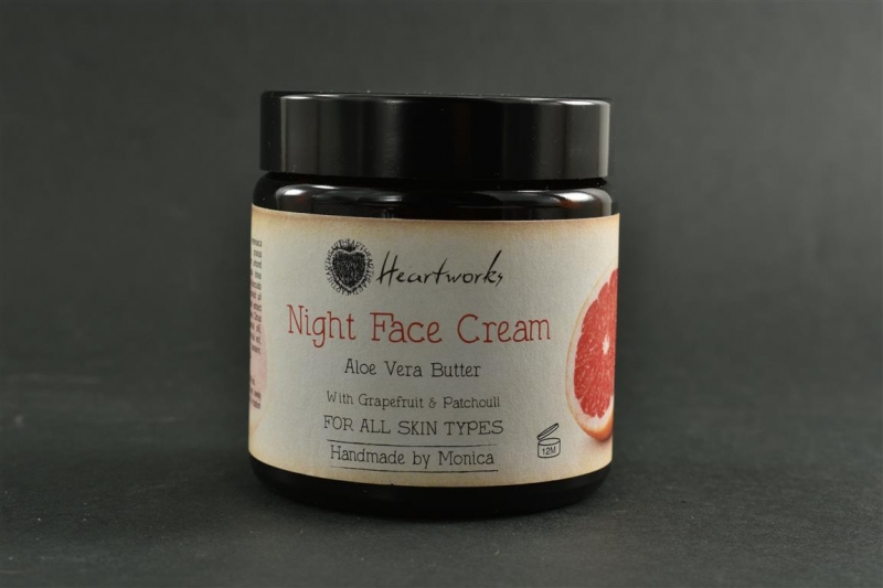Night Face Cream for All Skin Types Aloe Butter