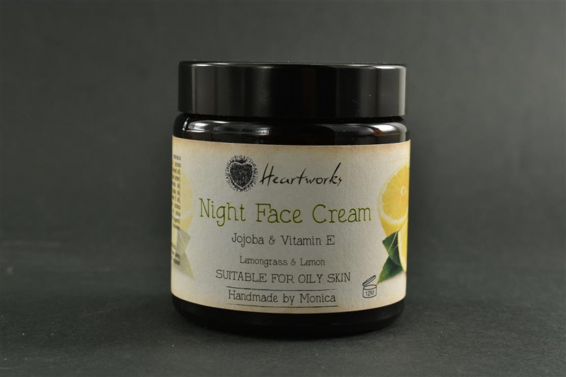 Night Face Cream for Oily Skin Lemon.