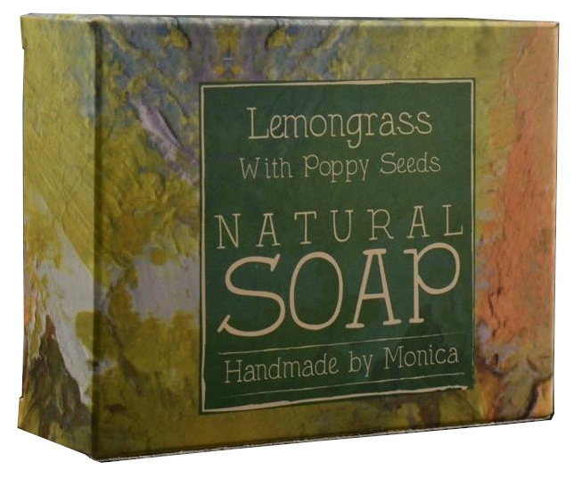 Palm Free Natural Soapd Lemongrass and Poppy Seeds