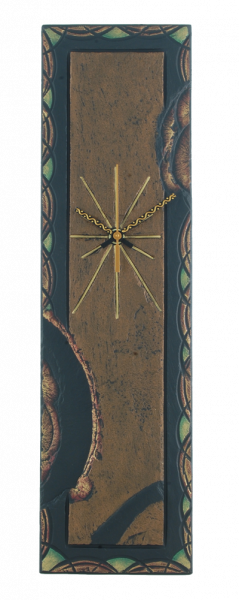 rectangular clock celtic border green