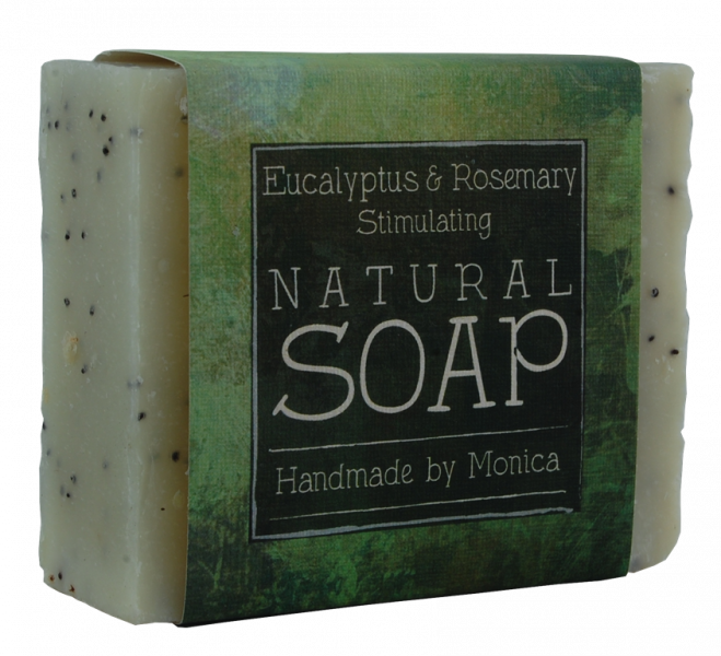 rosemary and eucalyptus handmade natural soap