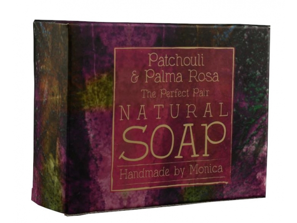Palm Free Natural Handmade Soap 'Patchouli & Palma Rosa with Rose Clay'