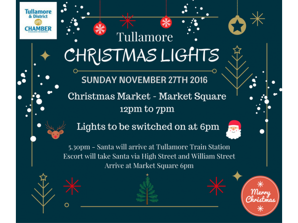 Christmas Maraket and Turning on the Lights in Tullamore