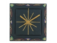 image celtic border on 5 inch slate clock