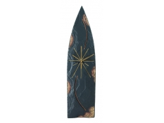 image Gothic slate clock gold edge