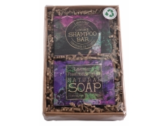 image Lavender Delight natural soap and shampoo bar gift set