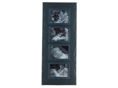 image quadruple photo frame charcoal band