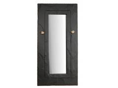 image slate rectangular mirror black