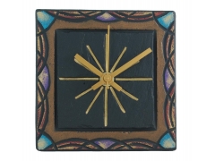 image celtic border on 5 inch slate clock